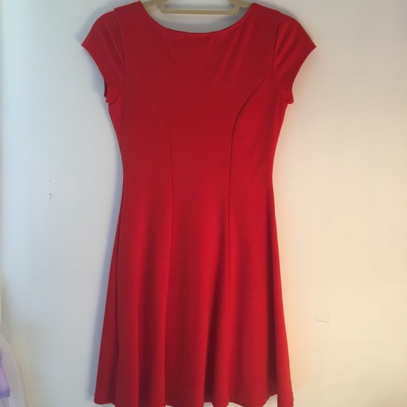 Red skater dress - Picture 2 of 3